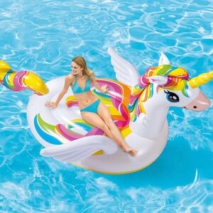 New in Box INTEX Mega Unicorn Inflatable Pool Island Float - Holds up to 440 lbs
